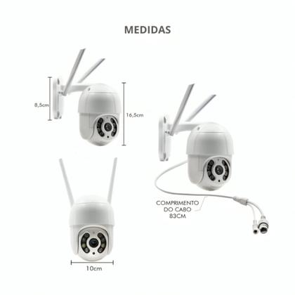 Imagem de Kit 4 Câmeras Ip Wifi A8 Hd Externa Smart App