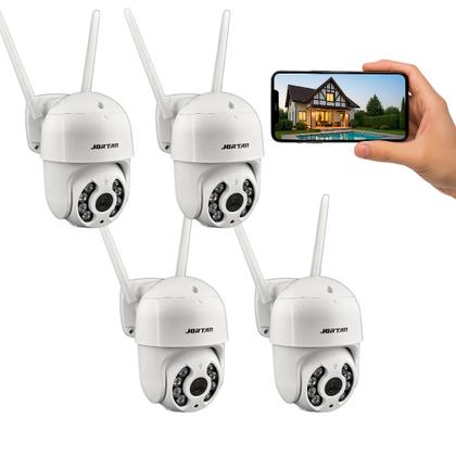 Imagem de Kit 4 Câmeras Jortan Wi-fi Externa Hd Com Visão Noturna
