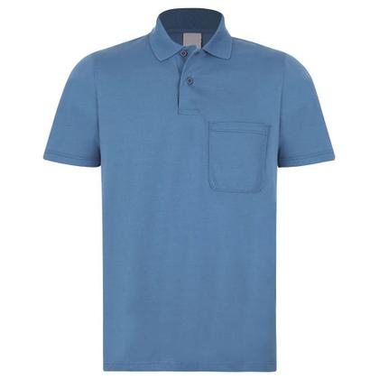 Imagem de Kit 4 Camisas Polo Lisa Masculina Blusa Camiseta Com Bolso Qualidade Atacado Revenda Original