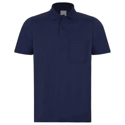 Imagem de Kit 4 Camisas Polo Lisa Masculina Blusa Camiseta Com Bolso Qualidade Atacado Revenda Original