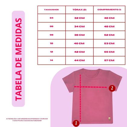 Imagem de Kit 4 Camiseta Blusinha Babylook T-shirt Básica Menina Algodão + Cotton Manga Curta Infantil Juvenil Lisa Roupa Verão Feminina Criança Tamanho 4-14