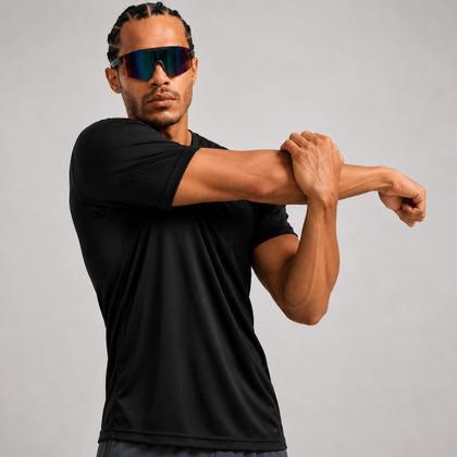 Imagem de Kit 4 Camiseta Dry Fit Camisa Masculina Casual Academia Treino