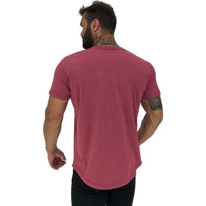 Imagem de Kit 4 Camiseta Longline MXD Conceito Slim Cores Básicas e Mescladas Lisas