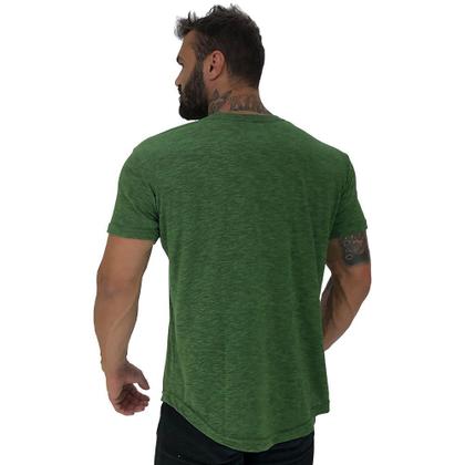 Imagem de Kit 4 Camiseta Longline MXD Conceito Slim Cores Básicas e Mescladas Lisas