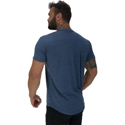 Imagem de Kit 4 Camiseta Longline MXD Conceito Slim Cores Básicas e Mescladas Lisas