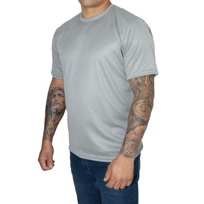 Imagem de Kit 4 Camiseta Masculina 100 % Poliéster DRY FIT Proteção UV 50 Térmica Anti Suor corrida Academia