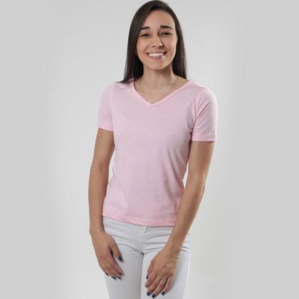 Imagem de Kit 4 Camisetas Básica Feminina Baby Look Algodão