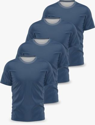 Imagem de Kit 4 Camisetas Básicas Dry Fit Lisa Tradicional