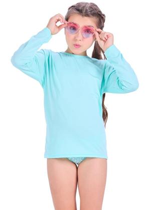 Imagem de Kit 4 Camisetas Infantil Menina Proteção Manga Longa camisa térmica moda praia para menina verão
