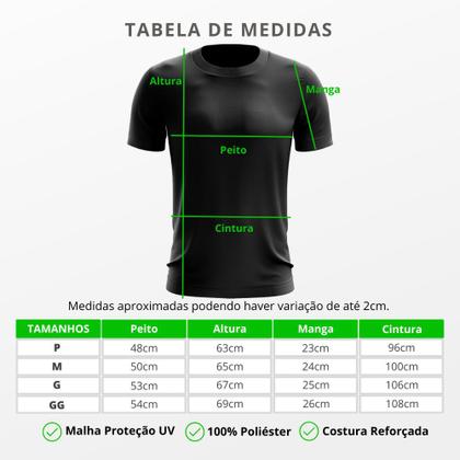 Imagem de Kit 4 Camisetas Masculina Manga Curta Dry Básica Lisa Proteção Solar UV Térmica Blusa Academia