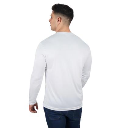 Imagem de Kit 4 Camisetas Masculinas Manga Longa Slim Algodão Premium