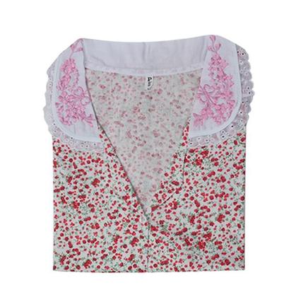 Imagem de Kit 4 Camisola Algodão Plus Size Senhora Babados Atacado