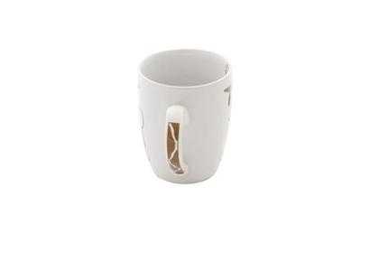 Imagem de Kit 4 caneca de ceramica 330 ml - cafe com 2 mix