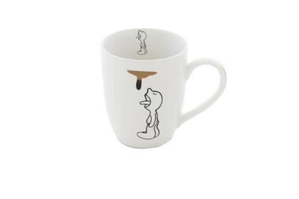 Imagem de Kit 4 caneca de ceramica 330 ml - cafe com 2 mix