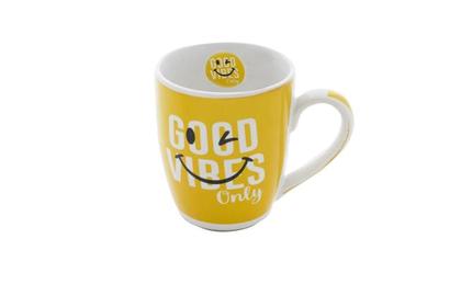 Imagem de Kit 4 caneca de ceramica 330 ml - good vibes com 2 mix