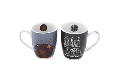 Imagem de Kit 4 caneca de ceramica 330 ml - inspiracao com 2 mix