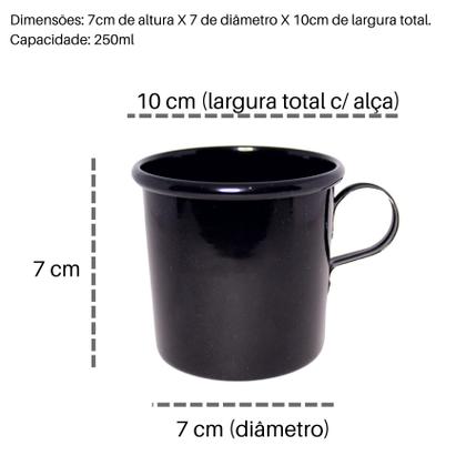 Imagem de kit 4 canecas 250ml