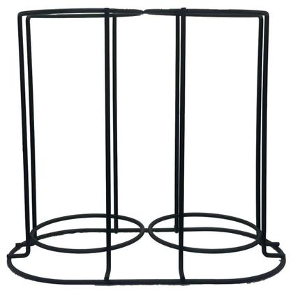 Imagem de Kit 4 Canecas Xícaras com Suporte Vidro Canelado 360ml Versalhes