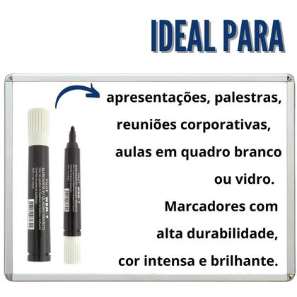 Imagem de Kit 4 Canetas Marcador para Quadro Branco WBM-7 com Refil de Tinta Recarga Original Pilot Ideal Escolas Escritórios