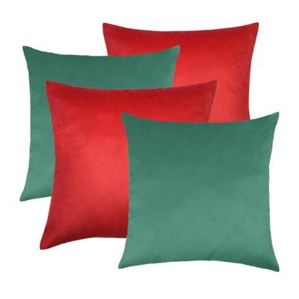 Imagem de Kit 4 Capa Almofada Decoração Natal 42x42 Zíper Sala Quarto