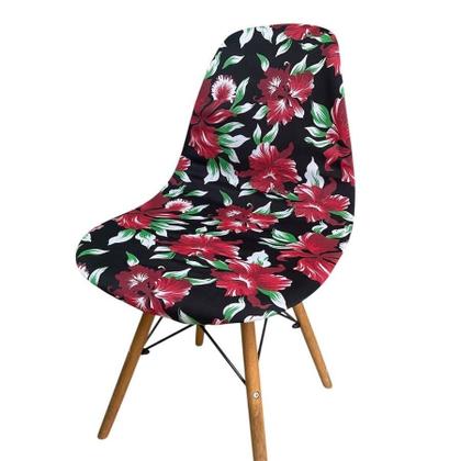 Imagem de Kit 4 Capa Cadeira Charles Eames Eiffel Pé Palito Malha