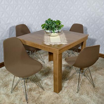 Imagem de Kit 4 Capa Cadeira Eiffel Eames Quarto Chocolate Moderna