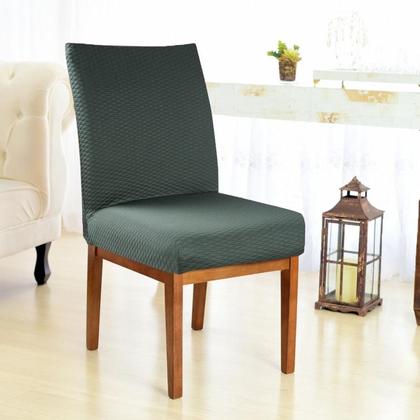 Imagem de Kit 4 Capa Cadeira Jantar AntiGato Matelada Verde Premium