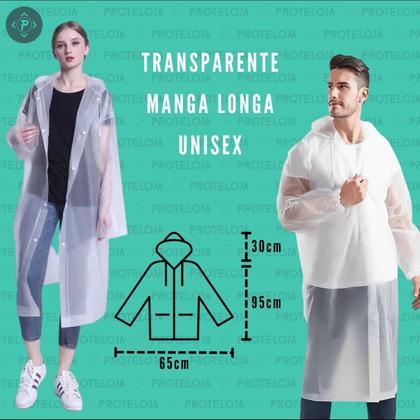 Imagem de Kit 4 Capa De Chuva Em Vinil Transparente  Proteloja Epis