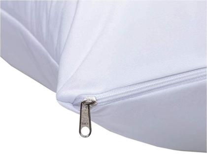 Imagem de Kit 4 Capa para Travesseiro Impermeavel Branca 49cm X 69cm Capas Proteção Fronha