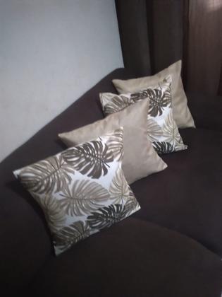 Imagem de Kit 4 Capas Almofadas Com Ziper Oculto Lindas Decorativas Sala Sofá Não Acompanha Refil