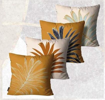 Imagem de Kit 4 Capas De Almofadas Mdecore Alta Qualidade 45x45 Variados