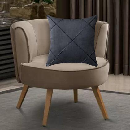 Imagem de Kit 4 Capas para Almofada Drapeada em Veludo Quadrada 60x60 Várias Cores