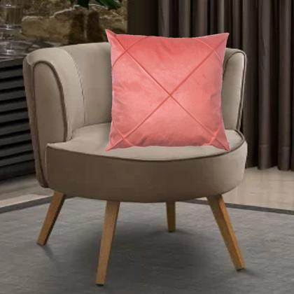 Imagem de Kit 4 Capas para Almofada Drapeada em Veludo Quadrada 60x60 Várias Cores