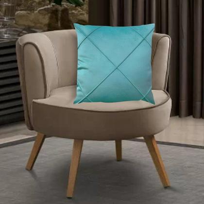 Imagem de Kit 4 Capas para Almofada Drapeada em Veludo Quadrada 60x60 Várias Cores