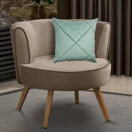 Imagem de Kit 4 Capas para Almofada Drapeada em Veludo Quadrada Várias Cores