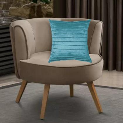 Imagem de Kit 4 Capas para Almofada Drapeada Line em Veludo Quadrada 50x50 Várias Cores