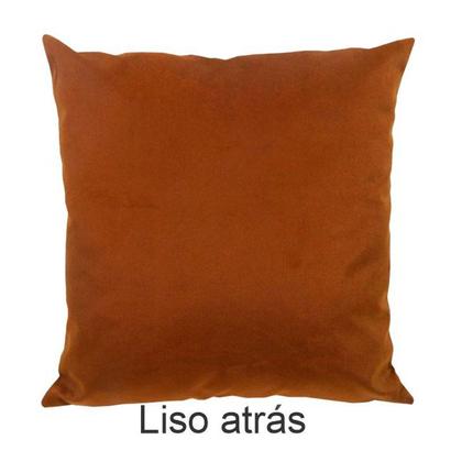 Imagem de Kit 4 Capas para Almofada Drapeada Quadrada em Veludo Terracota