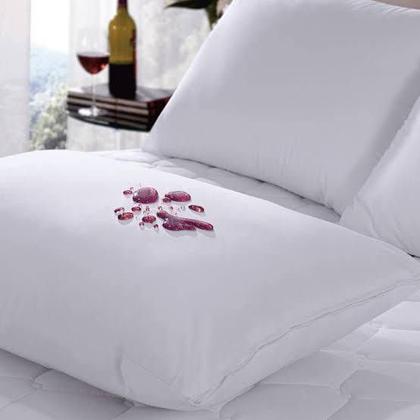 Imagem de Kit 4 Capas Protetor Travesseiro Impermeável com Zíper Anti-Ácaro