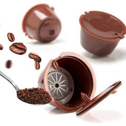 Imagem de Kit 4 capsula de cafe com colher dolce gusto