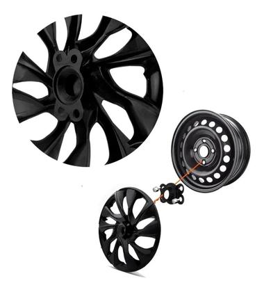 Imagem de Kit 4 Carlota Aro 14 Gm Celta Cobalt Meriva 2012 13 2014