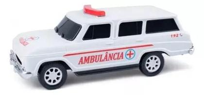 Imagem de Kit 4 Carrinho Carro Bombeiro Polícia Ambulância Combate