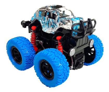 Imagem de Kit 4 Carrinho Monster Truck Fricção Color Pick Up Hip Hot Cor Coloridos