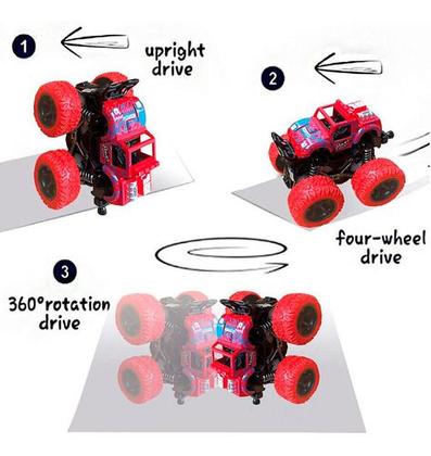 Imagem de Kit 4 Carrinho Monster Truck Fricção Color Pick Up Hip Hot Cor Coloridos