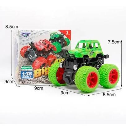 Imagem de Kit 4 Carrinho Monster Truck Fricção Color Pick Up Hip Hot Cor Coloridos