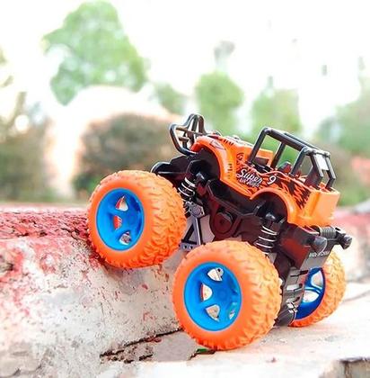 Imagem de Kit 4 Carrinho Monster Truck Fricção Color Pick Up Hip Hot Cor Coloridos