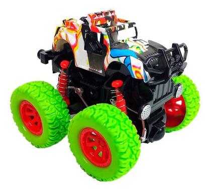 Imagem de Kit 4 Carrinho Monster Truck Fricção Color Pick Up Hip Hot Cor Coloridos