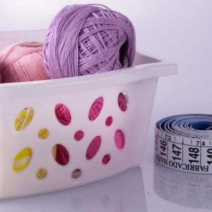 Imagem de Kit 4 Cestinhos Empilháveis Multiuso Organizador Branco G