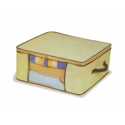 Imagem de Kit 4 Cestos Caixa Organizadora Multiuso com Zíper Closet