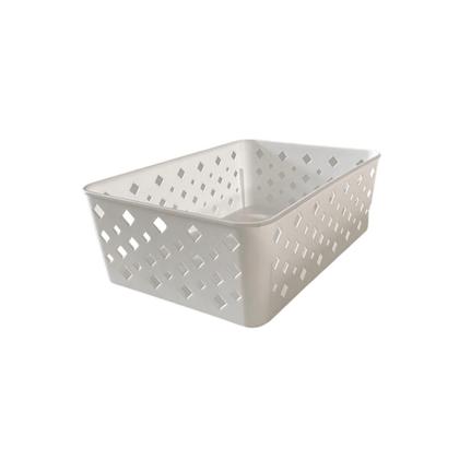 Imagem de Kit 4 Cestos Multiuso Organizador Empilhável Gaveta 19x14x6