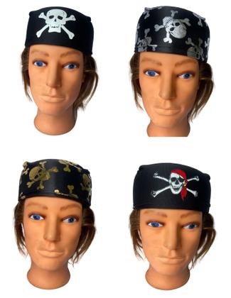 Imagem de Kit 4 Chapéus de Pirata Coquinho Bandana Estampado Sortido
